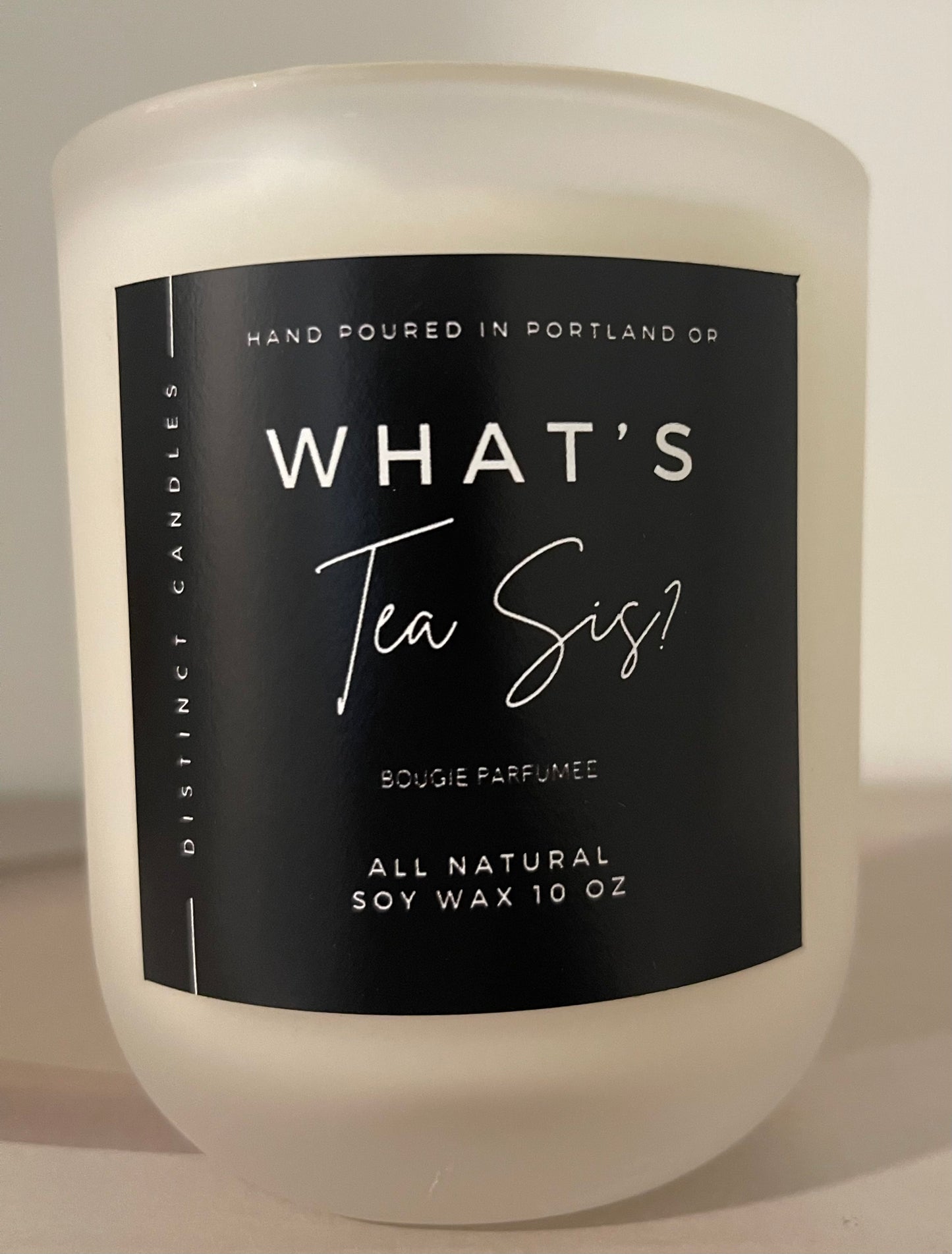 What’s Tea Sis? Sonoma jar Fragrance notes of White Tea