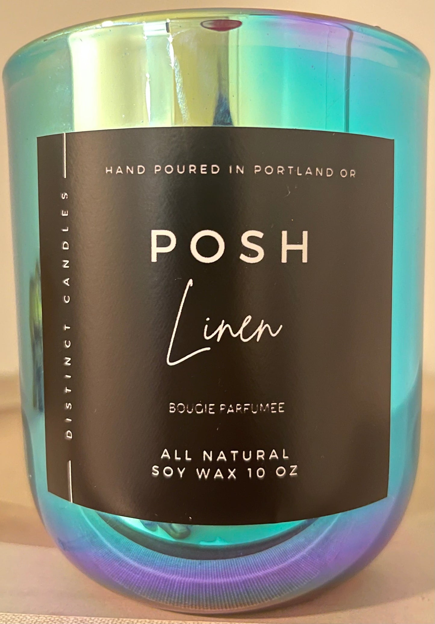 Posh Linen in Chameleon Jar Fragrance notes of Fresh Linen/Azure Coast